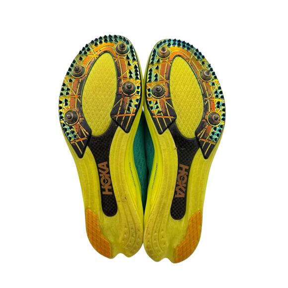 Hoka Unisex Cielo X 2 LD Teal Neon Lightweight Competition Running Track Shoes - Picture 12 of 12